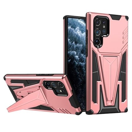 V-Shaped Kickstand Skal Galaxy S22 Plus - Rosa Guld