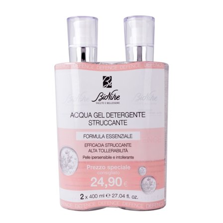 Bionike Defence Acqua Gel Detergente Struccante 2 x 400ml - Gel detergente viso