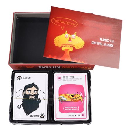 Kortspel med katttema, olika mönster, belagt papper, skrivbords kort, leksak för fest