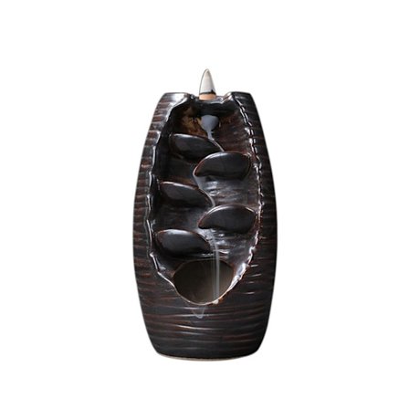 Rökning Flow Keramiska rökelsekar Backflow Cones Sticks Rökelse Hållare Damm Rökelsekar