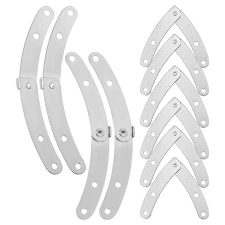 10 stk. pakkekassehængsel jernkasse lågstøtte lågstøtte til kasselåg DIY