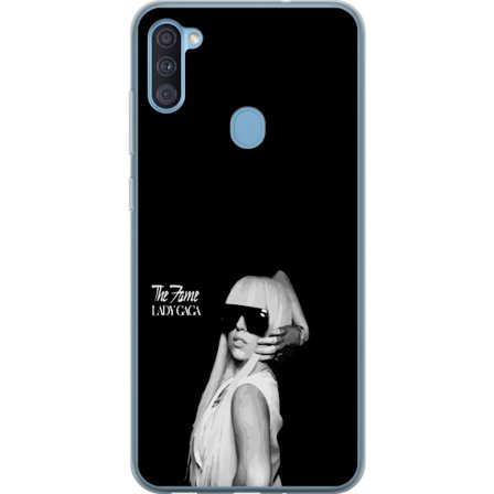 Yhteensopiva Puhelinkuori Samsung Galaxy A11 Stranger Things juliste, jossa pyöräily siluetteja ja punainen salamamyrsky dramaattisessa retro -muodoss