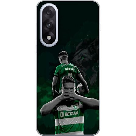 Kompatibel Mobilcover til OnePlus Nord 5 Neonmotiv med teksten "Gaming er i mit DNA" på en blå og rød murvæg med en lysende DNA-spiral.