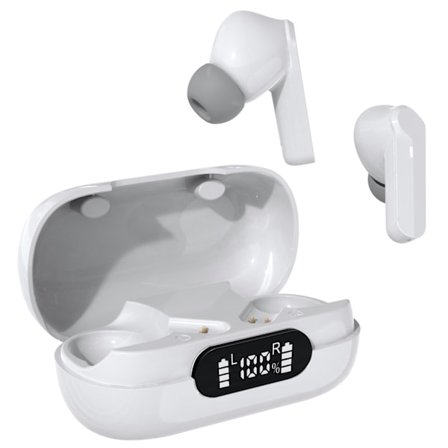 Hörlurar In-Ear TWS LED 6h TWE-40 Vita