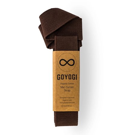 GOYOGI Organic Cotton Bærestrop Dark Brown, Sport & Velvære, Yogaudstyr, Yogamåtter