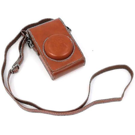 Kamera Taske til Ricoh Gr / Gr Ii / Gr Iii / Gr Iiix Vintage Pu Læder Digital Kamera Beskyttelsesdækning Med Skulderrem-yuhao