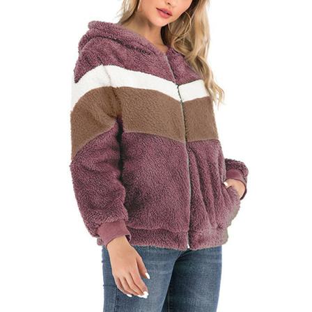 Kvinnor Långärmad Kappa Color Block Ytterkläder