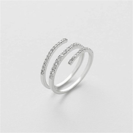 Diamond Coil Ring