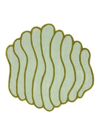 Tapis Enfant Twirlee - Vert Menthe/Vert 200X200 Laine