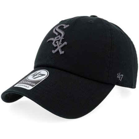 47 Brand - MLB Svart unconstructed Keps - Chicago White Sox Clean Up Black Dad Cap @ Hatstore