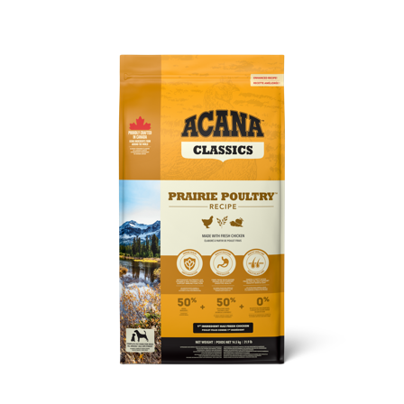 Acana - Dog Classics Prairie Poultry 14,5 kg - Hund - Hundefôr & hundemat - Tørrfôr for hund - ZOO.no