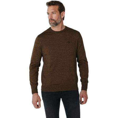 No Excess, Round-neck Knitwear Bruin, Heren, Maat:L