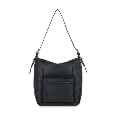 Lancaster Vintage soft leather Tas 578-83 , Blauw , Dames , Maat: ONE Size Schoudertassen
