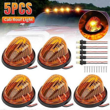 5st 12v Led Hytt Tak Markeringsljus Varningslampa Kupollampa Kompatibel För Släpvagn Pickup Truck Rv Led Varningsljus-lingling}