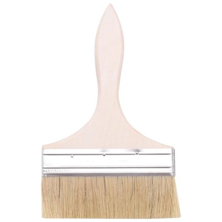 220 x 135mm bred pensel med trähandtag för väggmålning