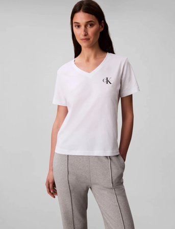 Calvin Klein Jeans Monologo Vnk 2Pack Tee - White - XS