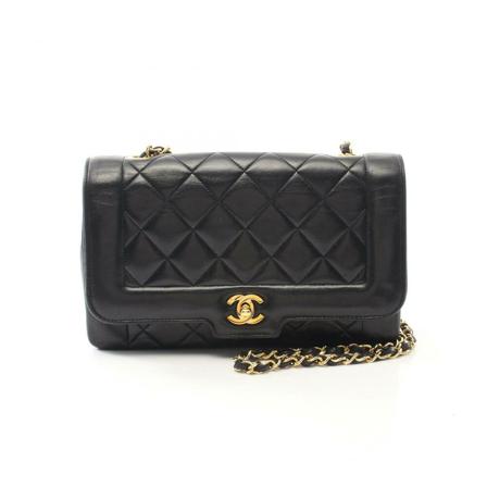 Chanel Vintage Pre-owned Shoulder Väska svart, Dam Vintage Väskor, Dam, Storlek: ONE SIZE