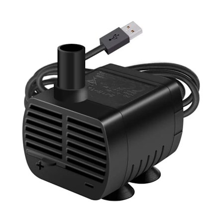 Dränkbar vattenpump, akvariepump justerbar 200L/H 3W Ultratyst Catit USB-pump för damm fisk tank fontän tank