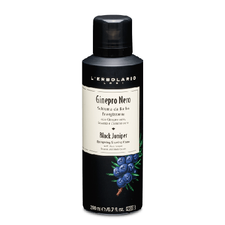 L'Erbolario Schiuma da Barba Energizzante Ginepro Nero 200ml