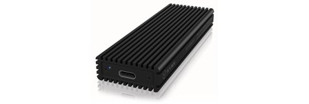 ICY BOX External enclosure for M.2 NVMe SSD, USB 3.1 Type-C, Black