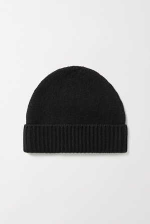 Soft Goat - Chunky Beanie - Cashmere beanie - One Size - Black