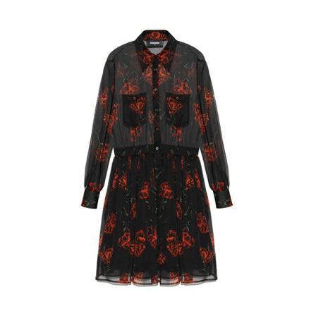 Dsquared2, Dresses Zwart, Dames, Maat:S