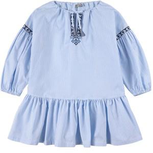 Il Gufo Blue Striped Dress 12 Years - Dresses - 12 years - Blue - Mädchen