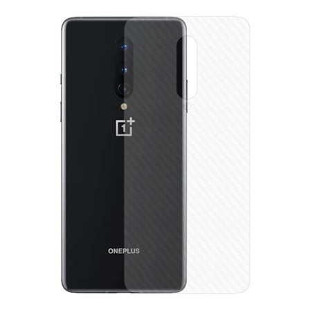 OnePlus 8 Carbon Fiber Vinyl Skin Decal Beskyttende film Back Carbon