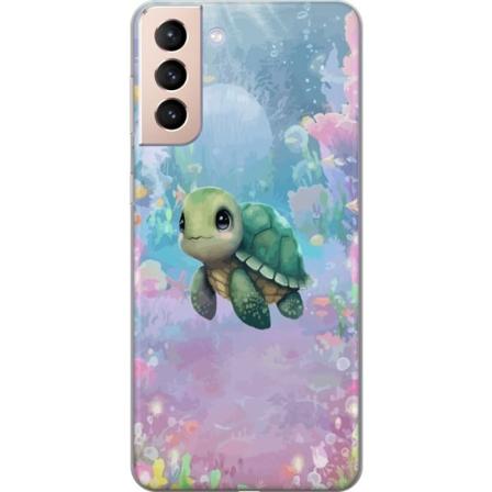 Samsung Galaxy S21 Gjennomsiktig deksel Skilpadde