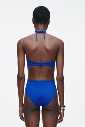 COS Women's Slip Bikini A Vita Alta Bag in Blu