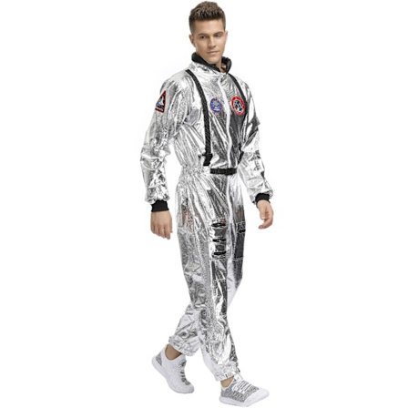 Astronaut Spaceman Cosplay kostume Sølv rumdragt Y