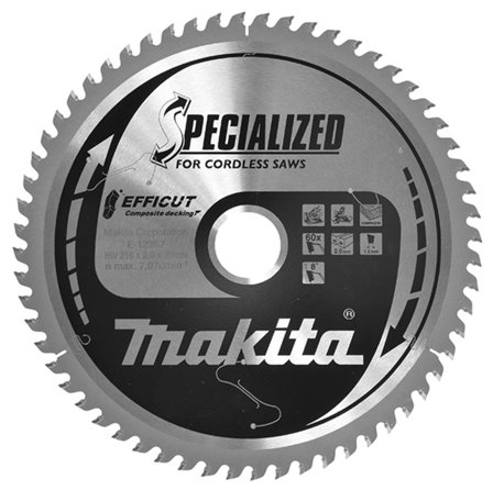 Makita E-12267 Sagblad 60T, Maskintilbehør & forbruk