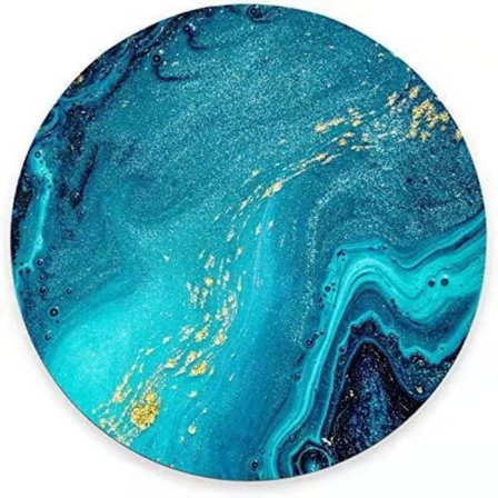 Musematte Liten Rund Musematte Rund Marmormønster Musematte