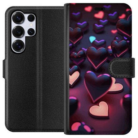 Yhteensopiva Lompakkokotelo Samsung Samsung Galaxy S25 Ultra KeskiyönSydämet