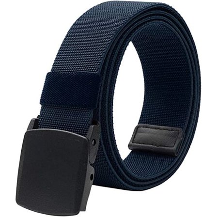 Sininen joustava vyö miehille - Muovisolki - Täysin säädettävä