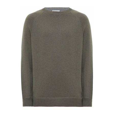 Brunello Cucinelli, Round-neck Knitwear Szary, Mężczyzna, Rozmiar: XL