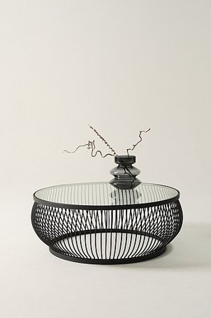 Jotex - Soffbord ø 94 Cm Glas - Järn Svart SUFFON - Köp Soffbord hos Jotex