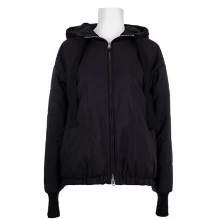 Prada Vintage, Pre-owned Fabric outerwear Zwart, Dames, Maat:M