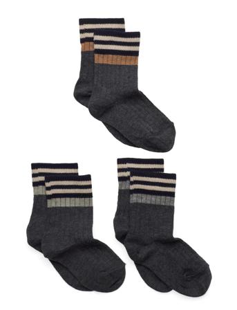 Alf 3-Pack Socks Patterned Mp Denmark