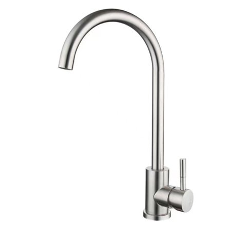 Köksblandare, Ettgreppsblandare för kök, 360° rotation, Hög pip, St