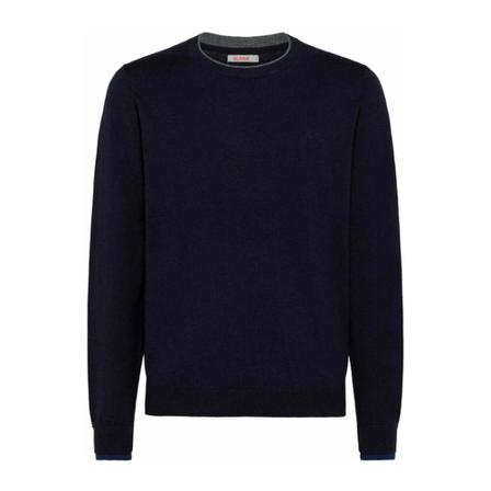Sun68, Round-neck Knitwear Niebieski, Mężczyzna, Rozmiar: XL
