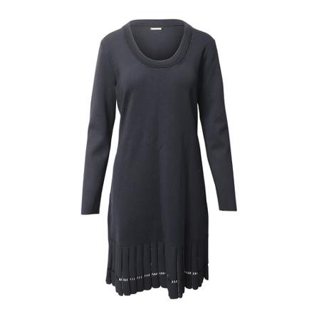 Michael Kors Pre-owned, Pleated Hem Dress Zwart, Dames, Maat:L,Viscose