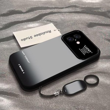 Premium gradient grønt Apple-telefondeksel med stort displayvindu, frostet finish, fallsikkert.