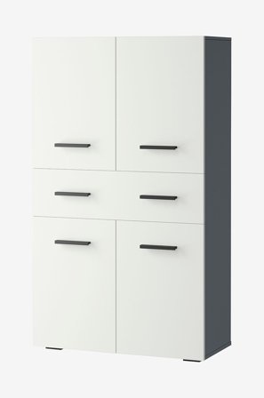 Loft24 - Malika Badrumsskåp med 4 dörrar 1 låda - Flerfärgad - Badrumsmöbler - Från Homeroom