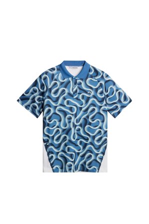 J.Lindeberg - Paul Print Polo - Tennis - Blau - Men - L