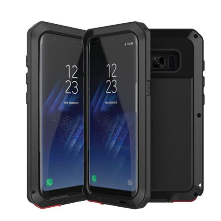 Army Heavy Duty (stryktålig) Aluminum För Samsung Galaxy S8 Svart