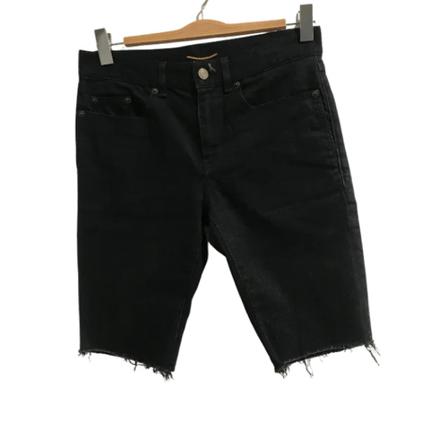 Saint Laurent Vintage, Pre-owned Fabric bottoms Zwart, unisex, Maat:S