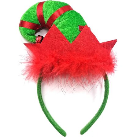 Julenissehatt med røde og grønne striper - Morsom festhatt