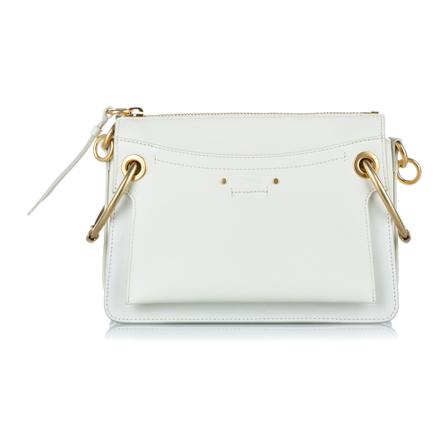 Chloé Pre-owned, Roy Leather Shoulder Bag Wit, Dames, Maat:ONE Size