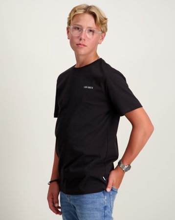 Les Deux Dexter Printed T-shirt Sort T-shirts Dreng - Kids Brand Store